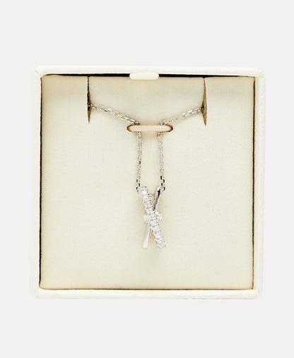 Swarovski řetízek s přívěskem Stříbrná 3