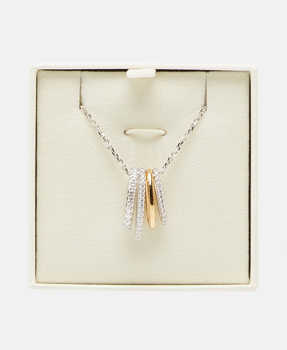 Swarovski řetízek s přívěskem Stříbrná 3