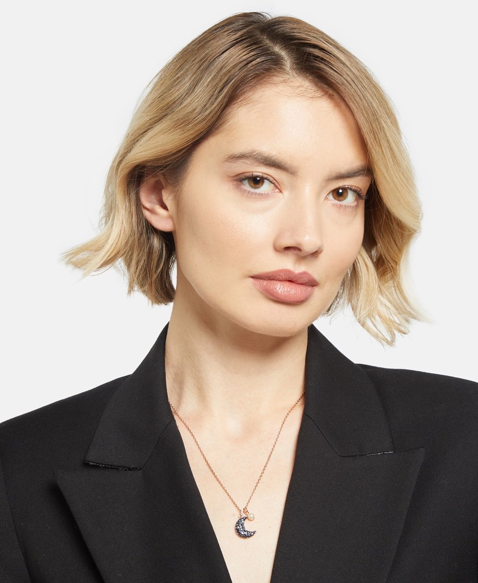 Swarovski řetízek s přívěskem Růžově zlatá 4