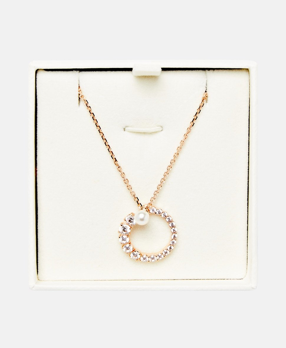 Swarovski řetízek s přívěskem Zlatá 3