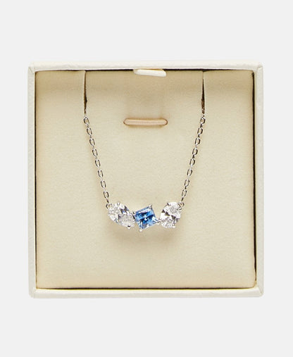 Swarovski řetízek s přívěskem Stříbrná 3