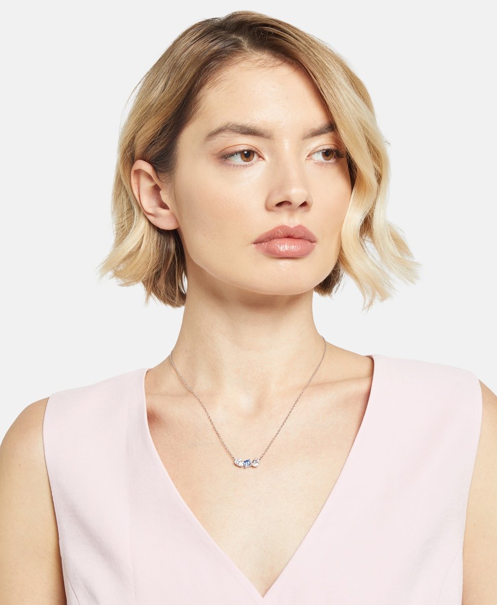 Swarovski řetízek s přívěskem Stříbrná 4