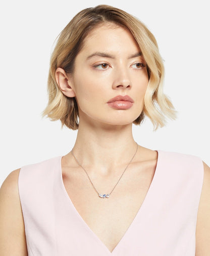 Swarovski řetízek s přívěskem Stříbrná 4