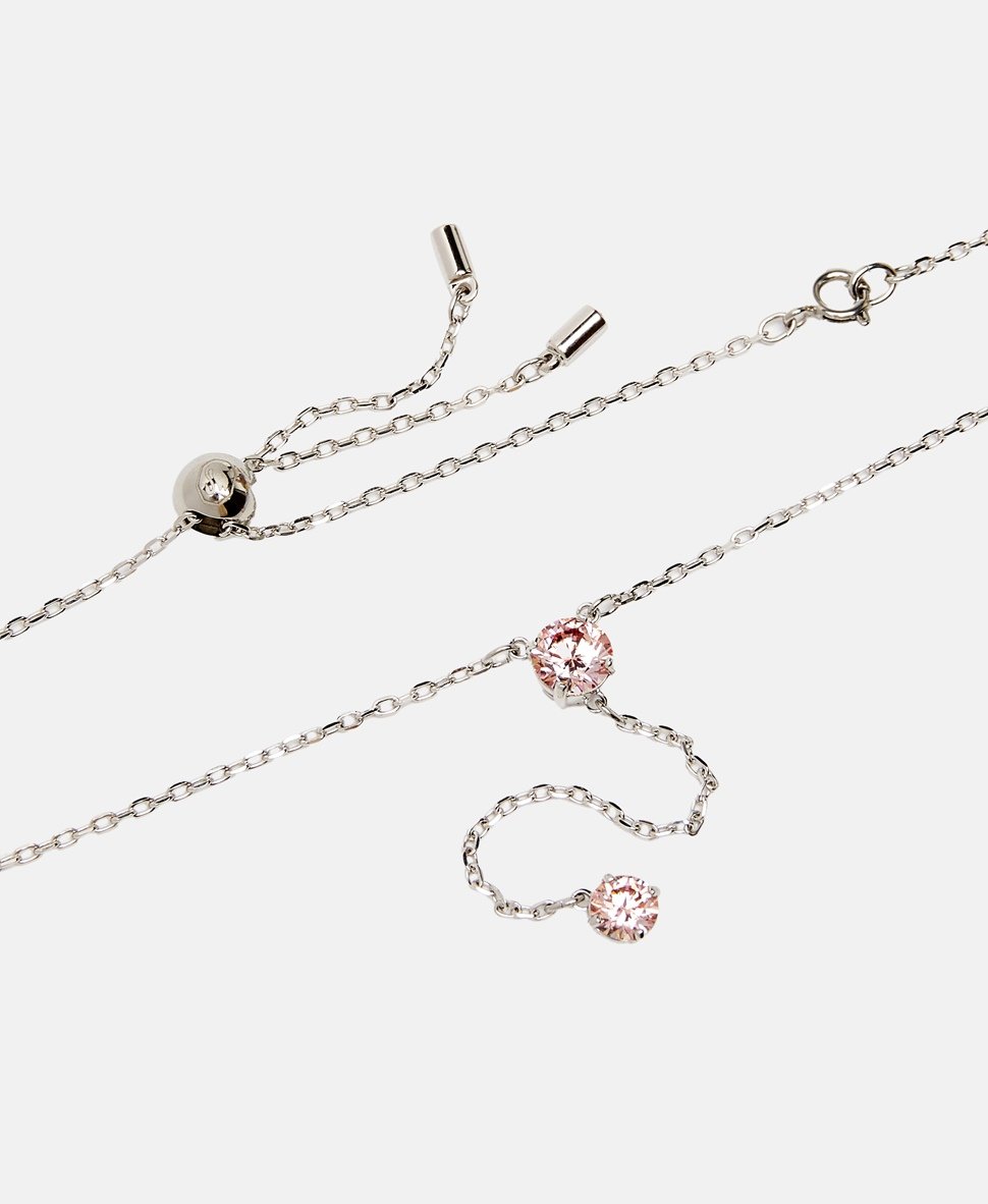 Swarovski řetízek s přívěskem Stříbrná 2