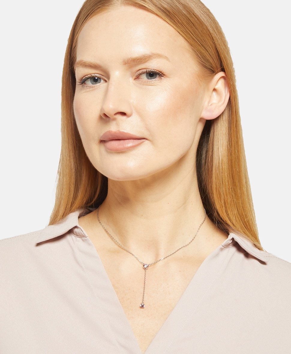 Swarovski řetízek s přívěskem Stříbrná 4