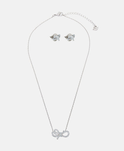 Swarovski sada náhrdelníku a náušnic Stříbrná 1