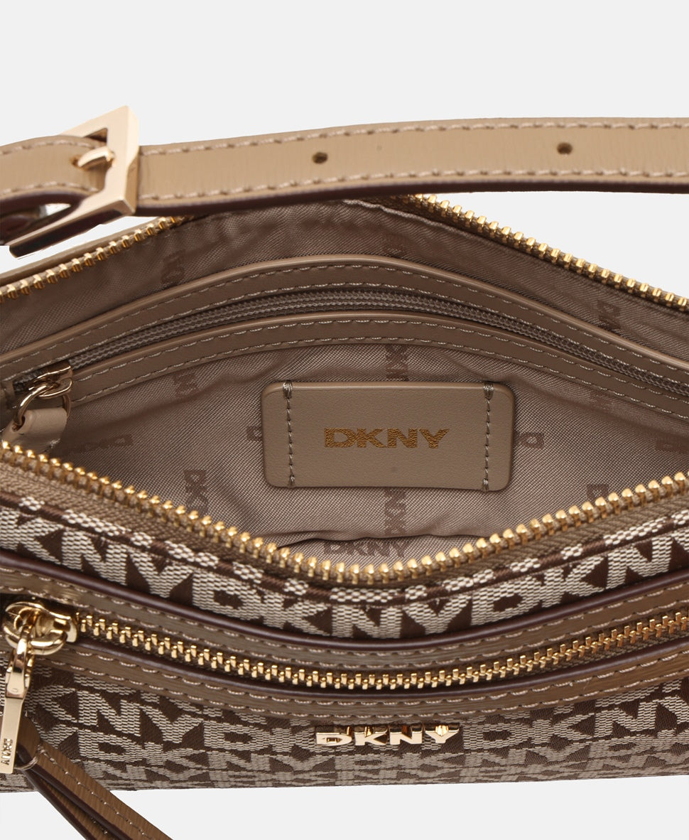 DKNY kožená kabelka Karamelová 3
