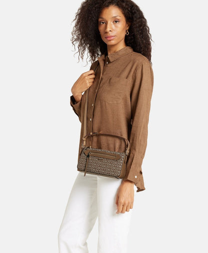 DKNY kožená kabelka Karamelová 5