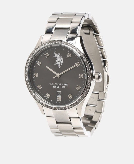 U.S. Polo Assn. hodinky s diamanty Stříbrná 1