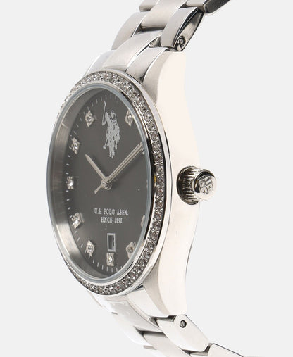 U.S. Polo Assn. hodinky s diamanty Stříbrná 2