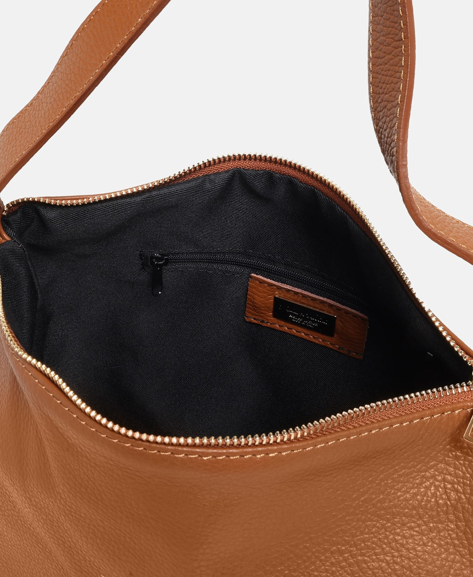 Anna Morellini kožená kabelka shopper Camel 3