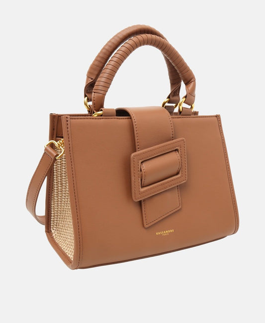 Kassandre kožená kabelka Camel 1