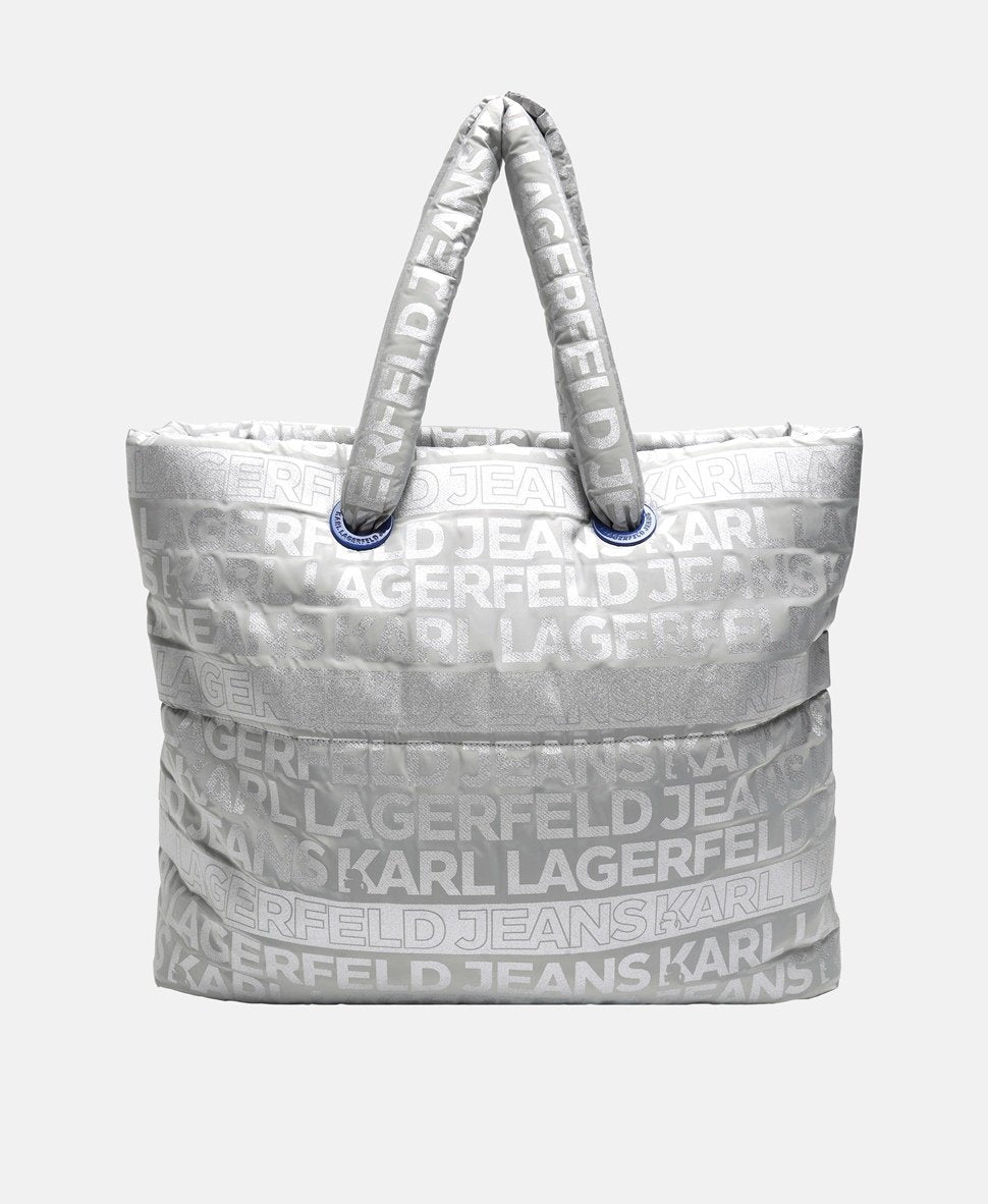 Karl Lagerfeld kabelka shopper Stříbrná 4