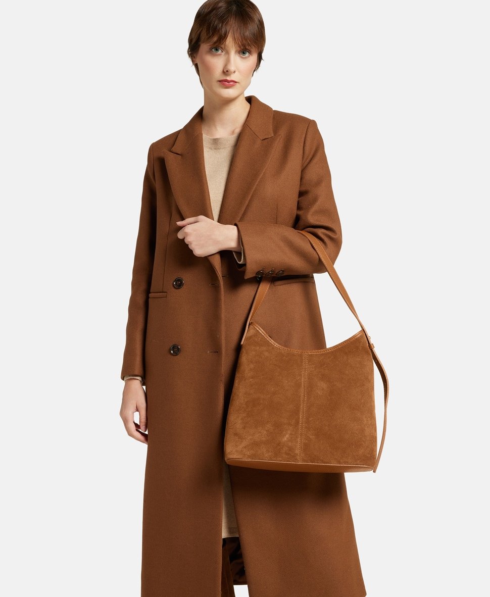 Santini Firenze kožená kabelka shopper Camel 5
