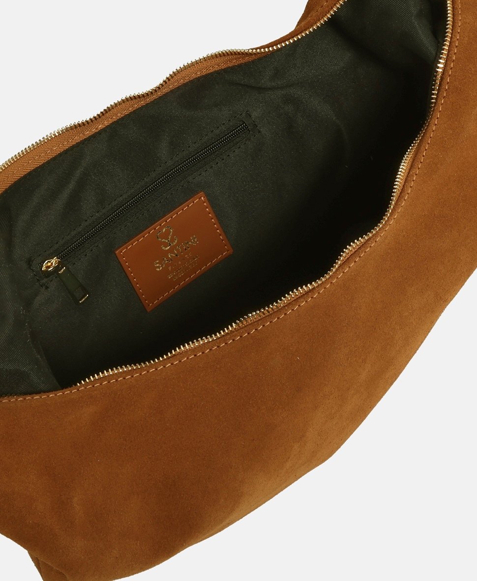 Santini Firenze Kožená kabelka přes rameno Camel 3