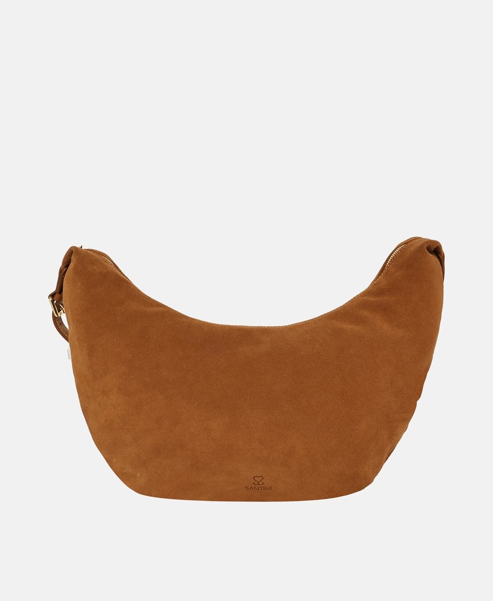 Santini Firenze Kožená kabelka přes rameno Camel 4