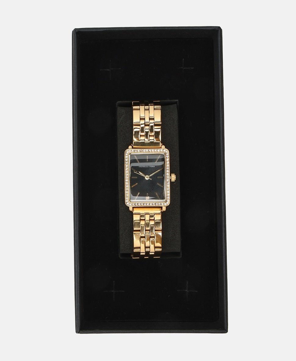 Isabella Ford hodinky s diamanty Zlatá 4