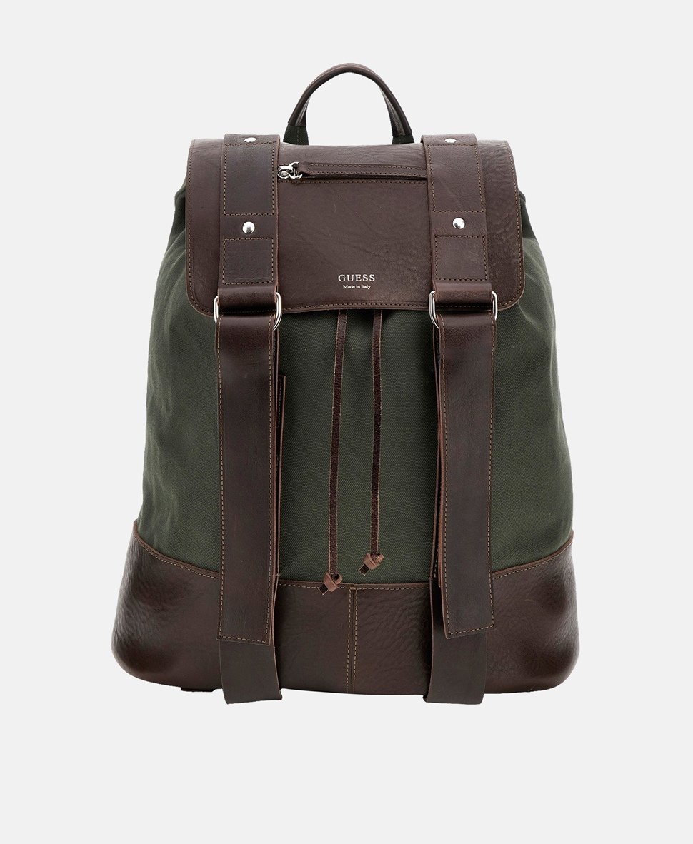 Guess kožený batoh Khaki 1