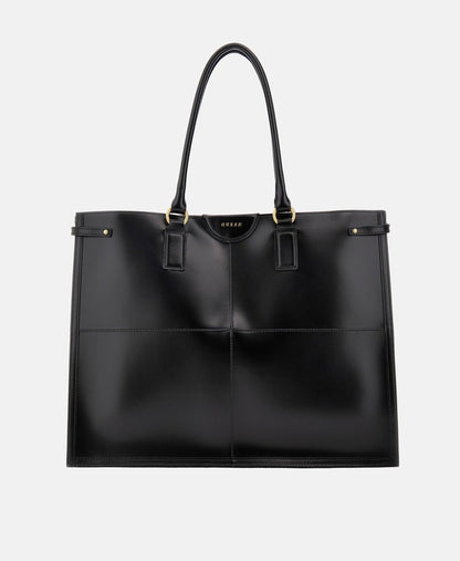 Guess kožená kabelka tote Černá 1