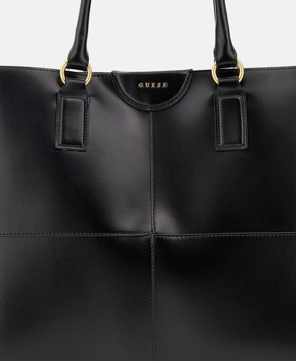 Guess kožená kabelka tote Černá 2