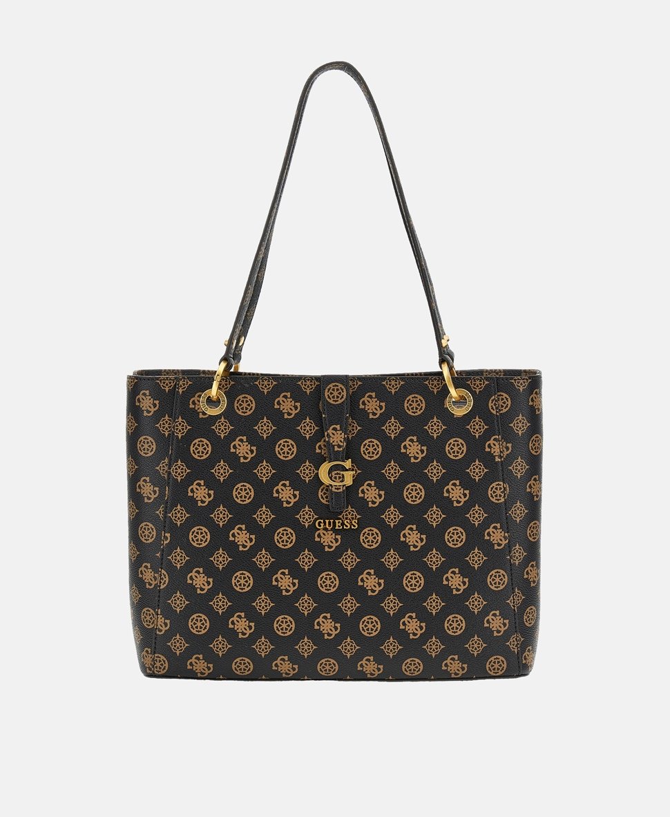 Guess kabelka tote Tmavě hnědá 1