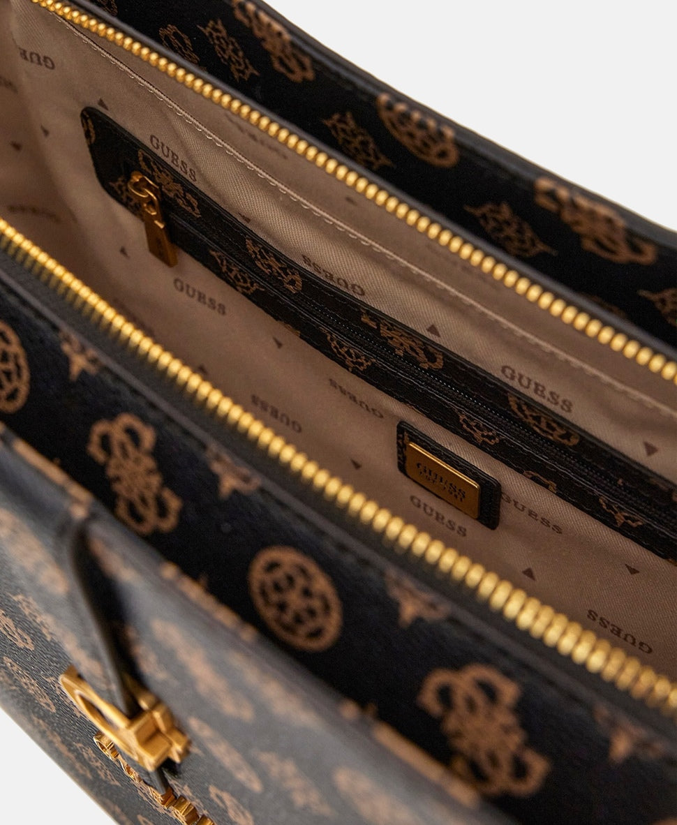 Guess kabelka tote Tmavě hnědá 2