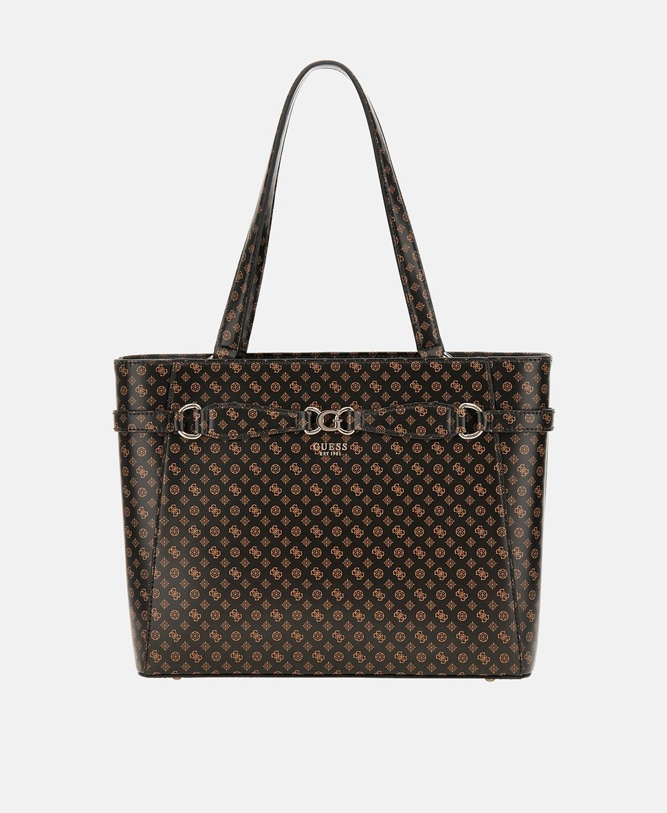 Guess kabelka tote Tmavě hnědá 1