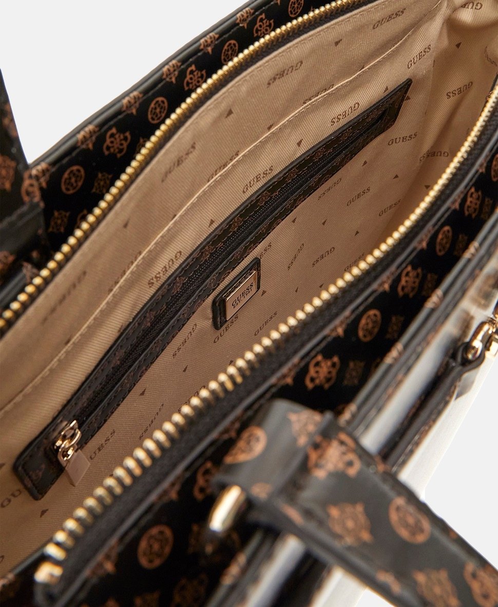 Guess kabelka tote Tmavě hnědá 2