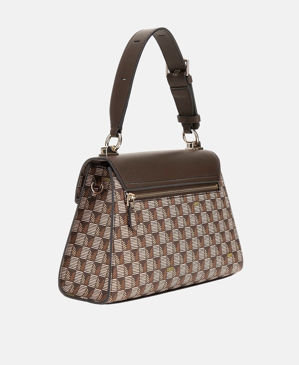 Guess kabelka přes rameno Hnědá 4