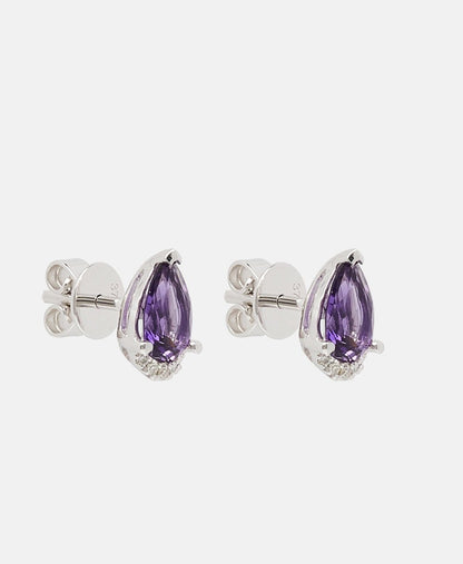 Le Diamantaire diamantové puzetové náušnice Bílé zlato 1