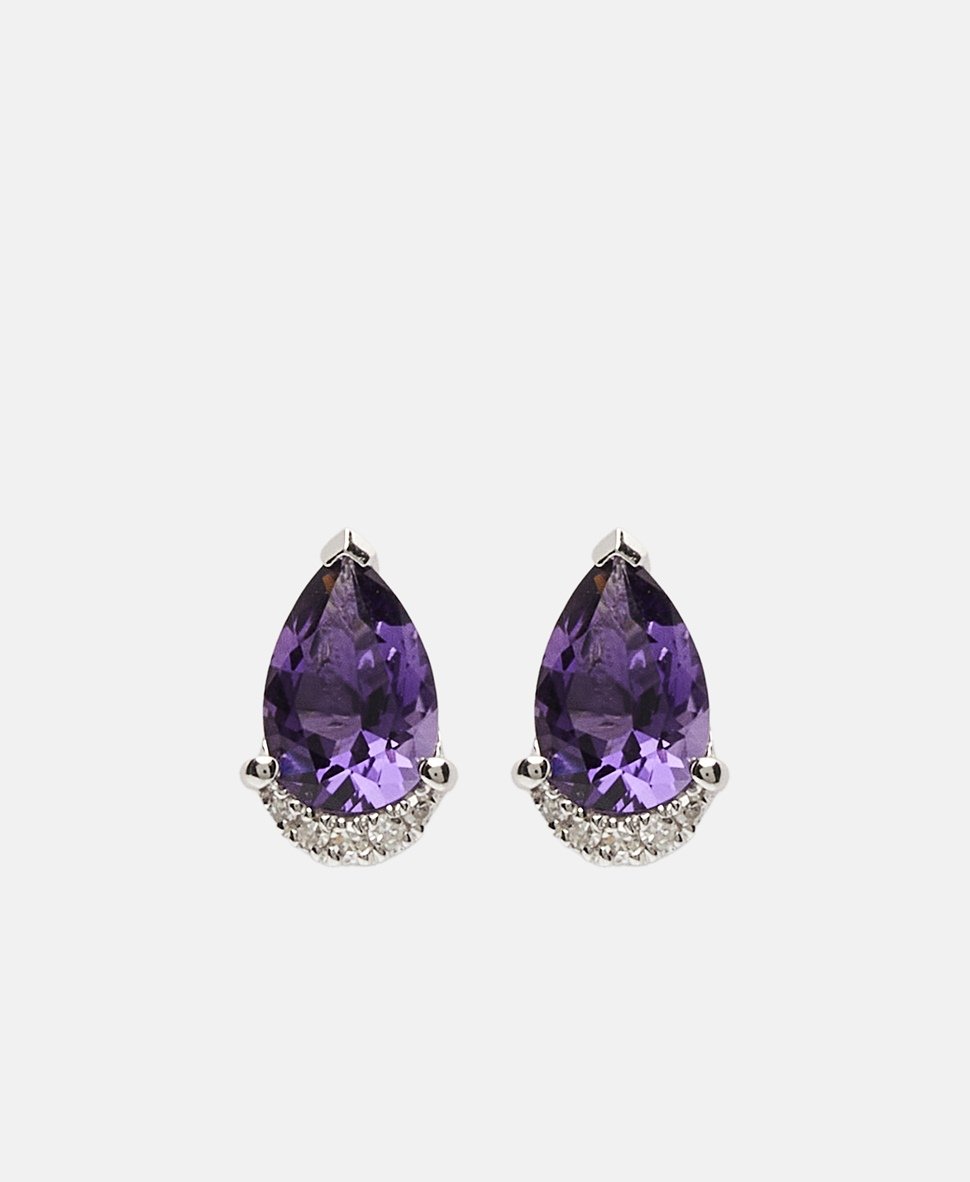 Le Diamantaire diamantové puzetové náušnice Bílé zlato 2