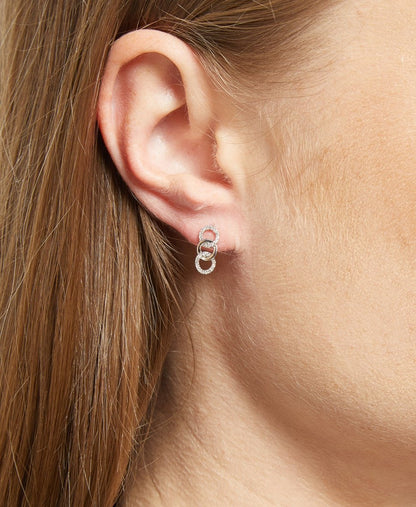 Le Diamantaire diamantové náušnice Bílé zlato 4