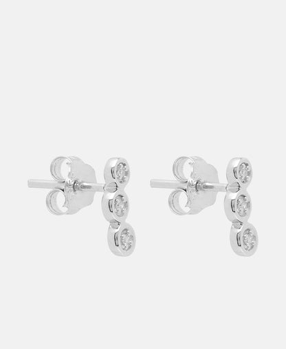 Muse Jewels diamantové puzetové náušnice Bílé zlato 1