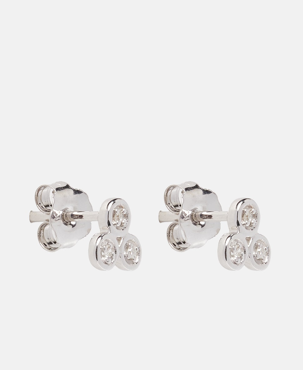 Muse Jewels diamantové puzetové náušnice Bílé zlato 1