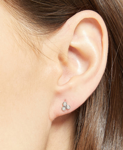 Muse Jewels diamantové puzetové náušnice Bílé zlato 4