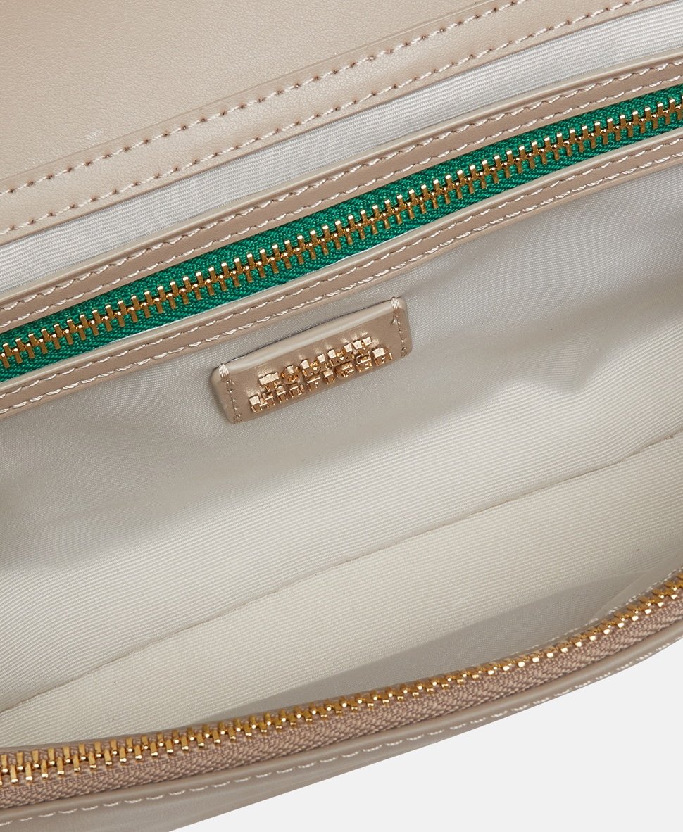 Tommy Hilfiger Kožená kabelka přes rameno Béžová 3