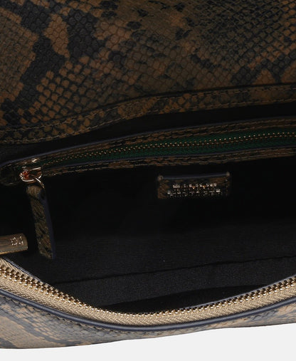 Tommy Hilfiger Kožená kabelka přes rameno Šedá 3