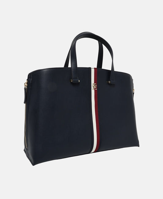 Tommy Hilfiger kabelka tote Tmavě modrá 1