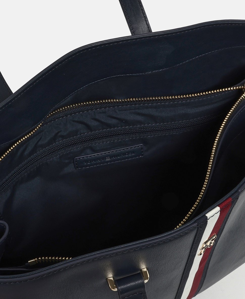 Tommy Hilfiger kabelka tote Tmavě modrá 3