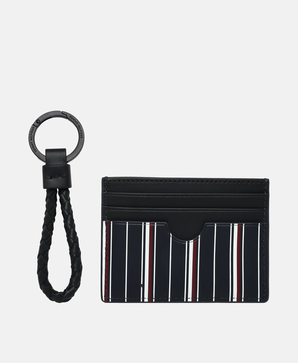 Tommy Hilfiger kožené pouzdro na karty Modrá 2
