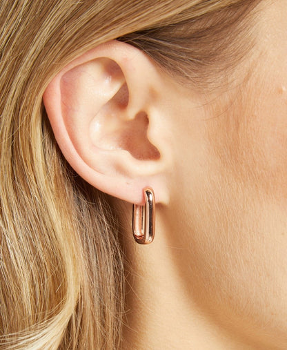 Lawrence Grey Jewelry Obručové náušnice Růžově zlatá 3