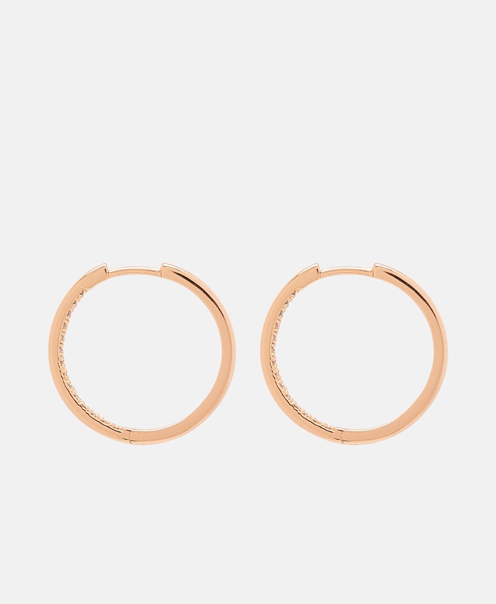 Lawrence Grey Jewelry Obručové náušnice Růžově zlatá 2