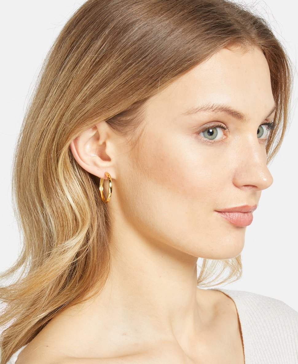 Lawrence Grey Jewelry Obručové náušnice Zlatá 3