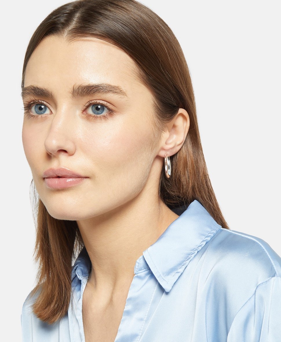 Lawrence Grey Jewelry Obručové náušnice Stříbrná 3