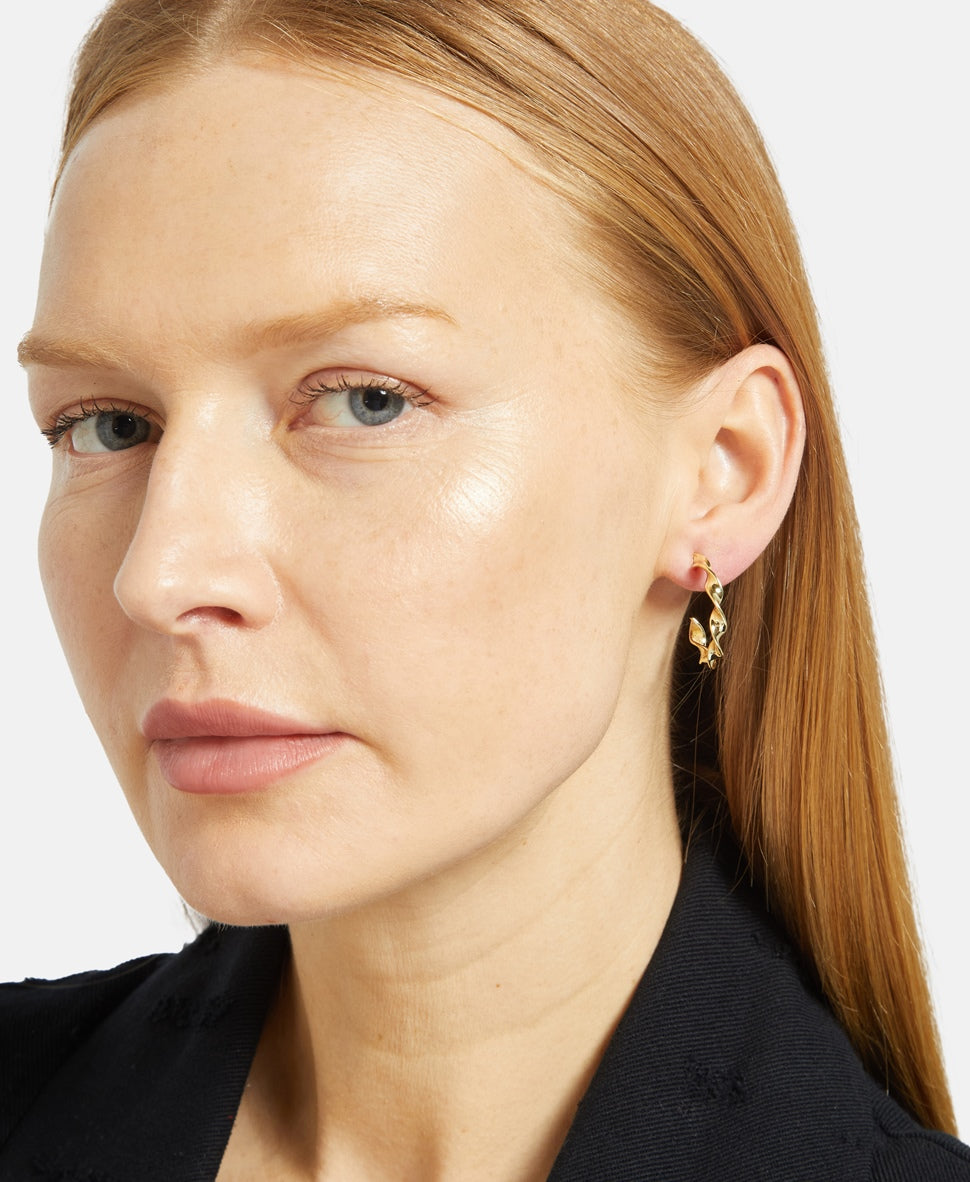 Lawrence Grey Jewelry Obručové náušnice Zlatá 3