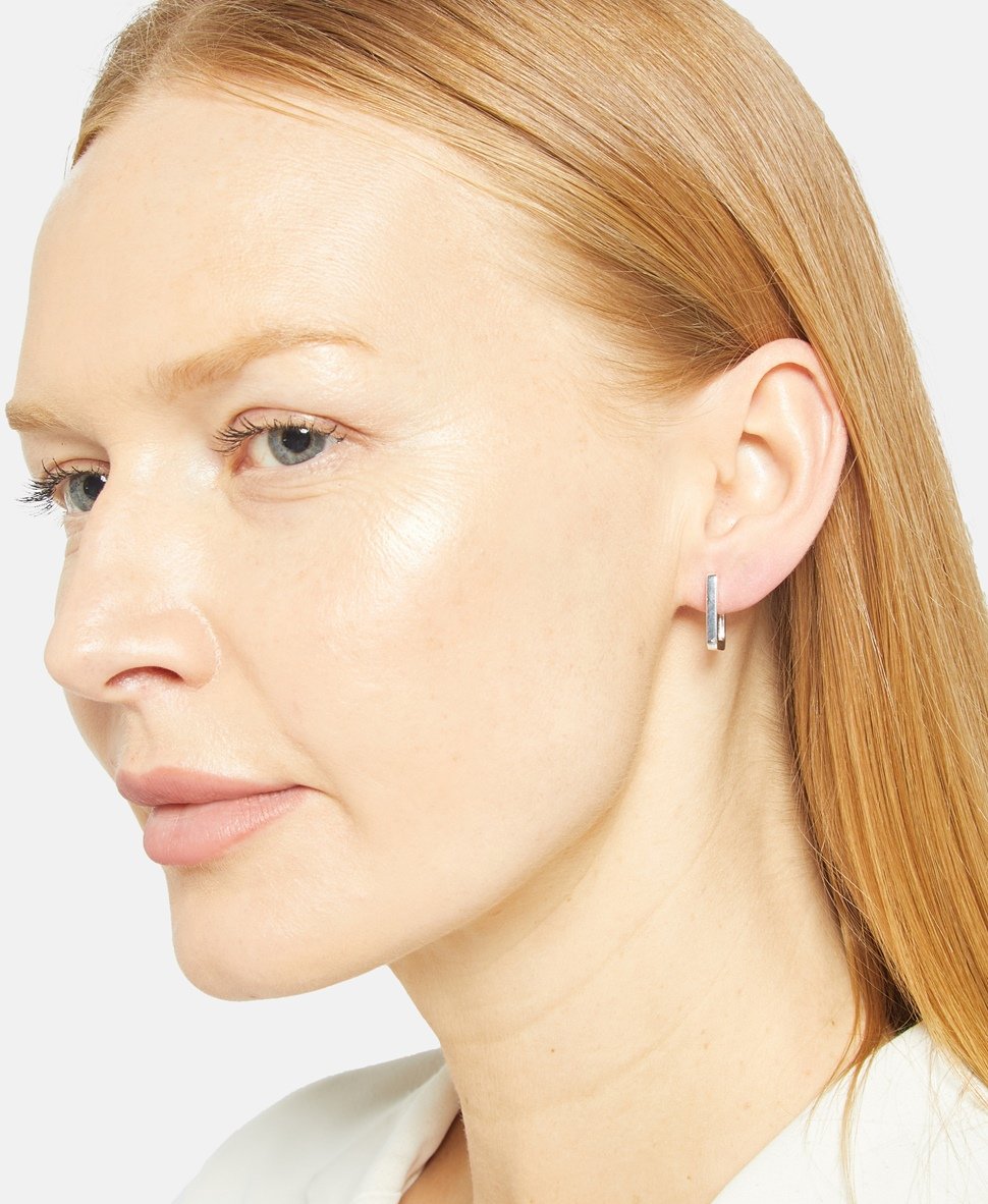 Lawrence Grey Jewelry Obručové náušnice Stříbrná 3