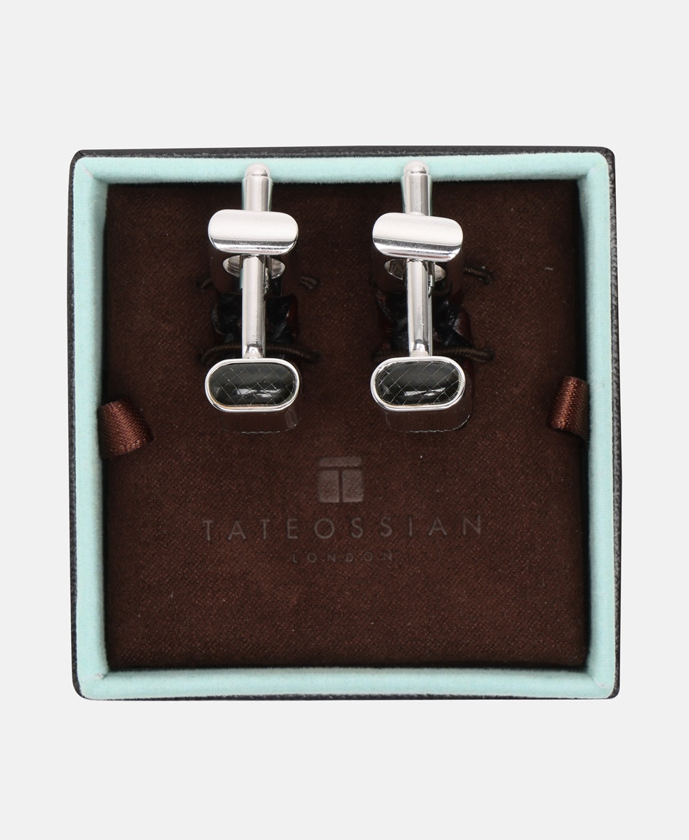 Tateossian manžetové knoflíčky Stříbrná 3