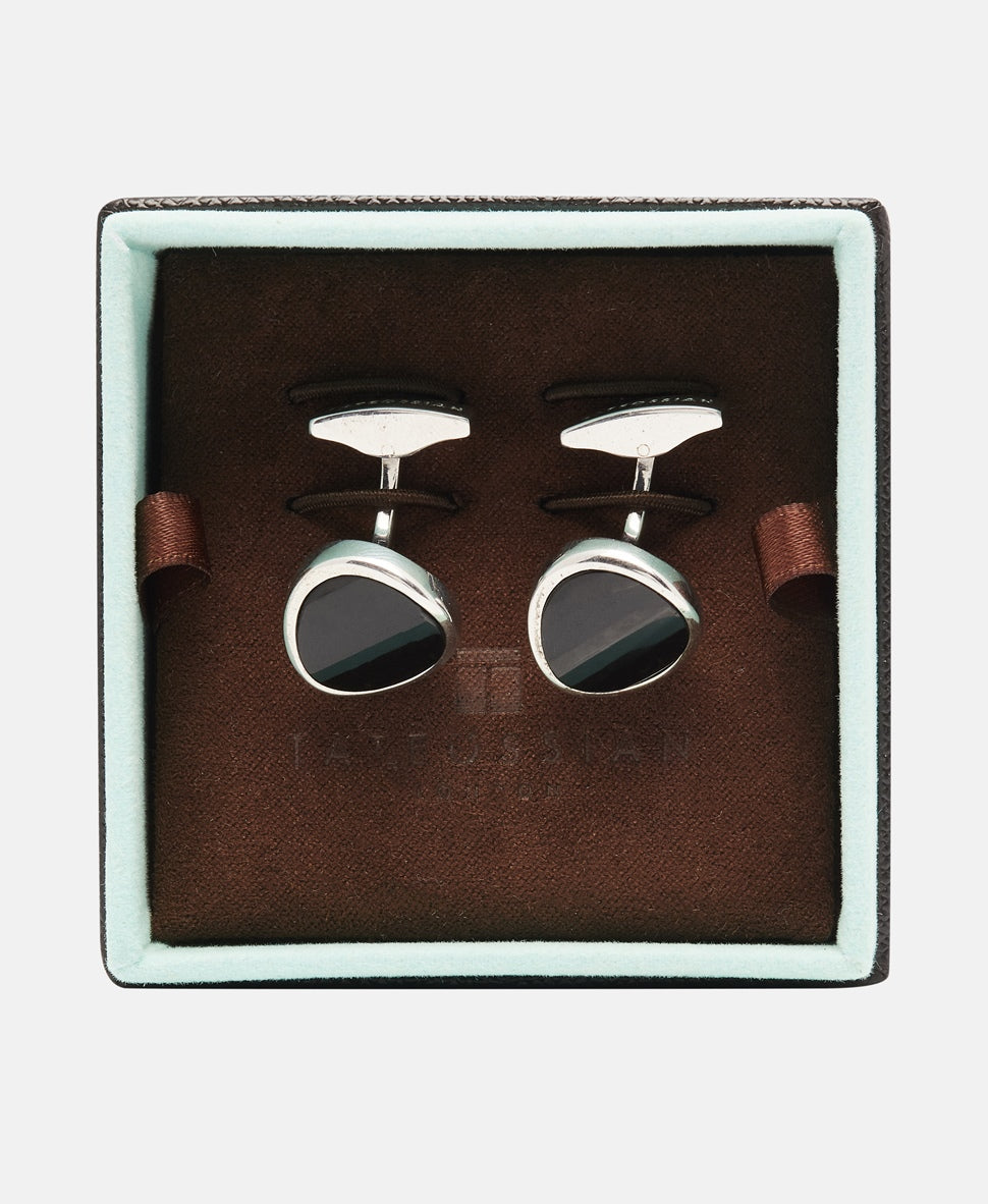 Tateossian manžetové knoflíčky Stříbrná 3