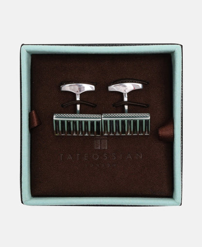 Tateossian manžetové knoflíčky Stříbrná 3