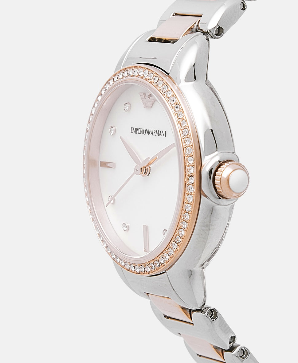 Emporio Armani hodinky Stříbrná 2